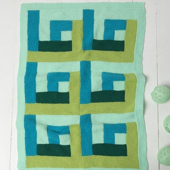 Baby Rug Knitting Pattern in Panda Magnum 8 Ply
