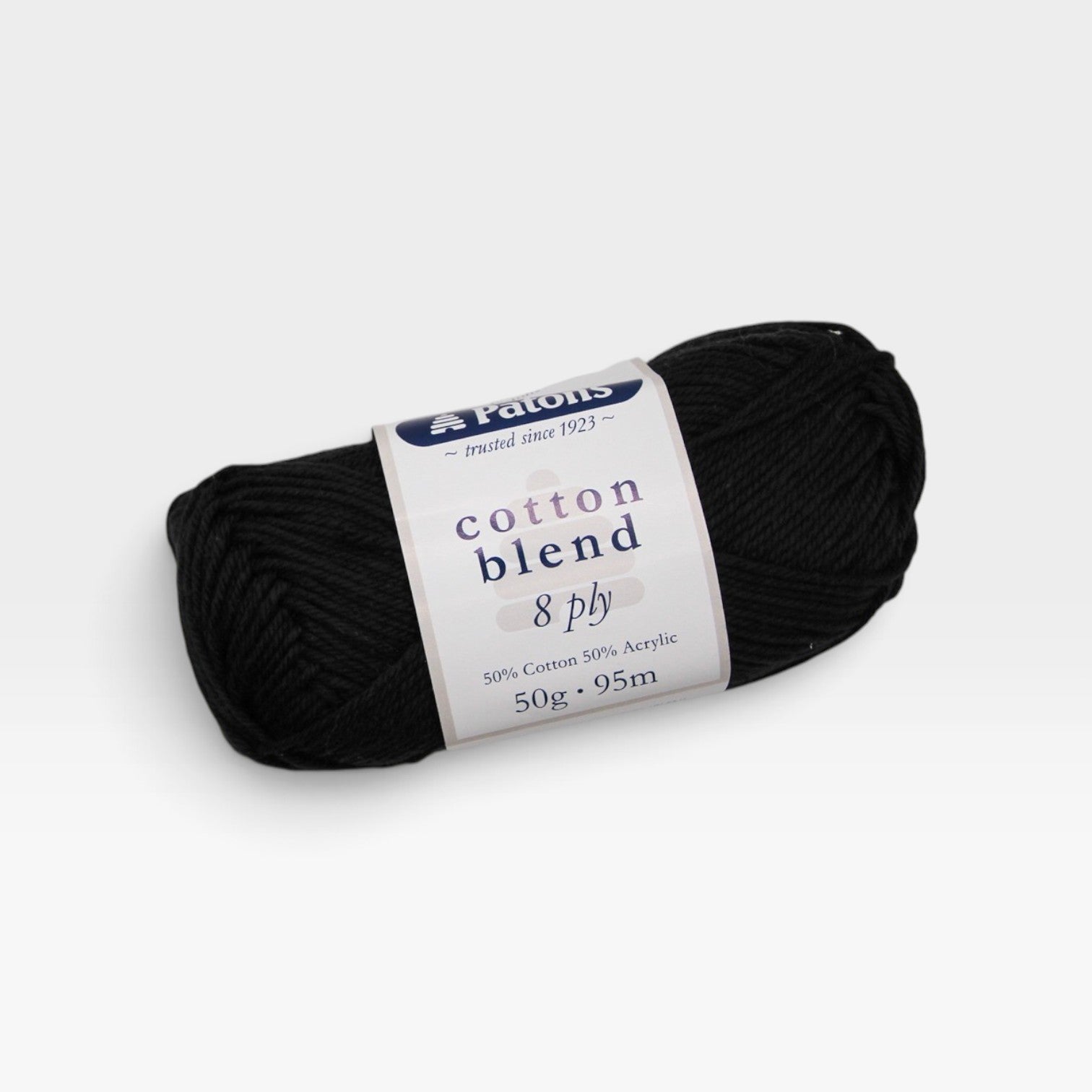 Patons Cotton Blend 8ply Black 2
