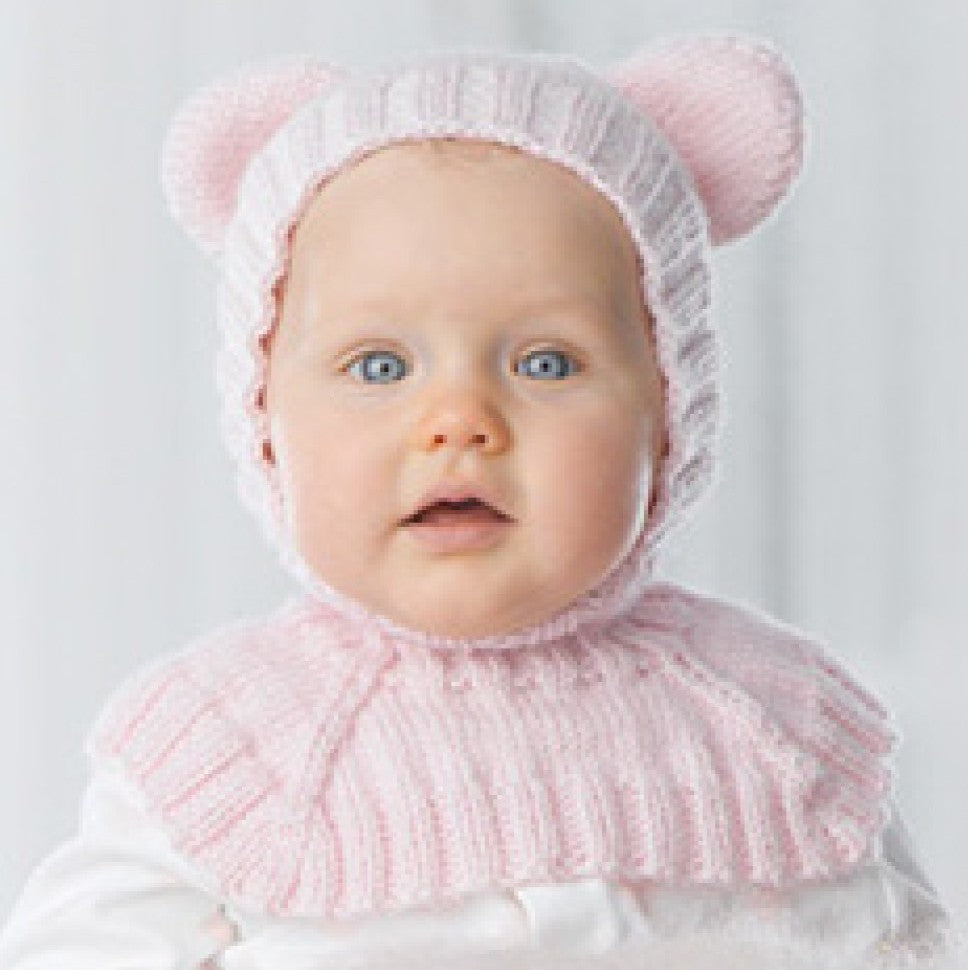 Teddy Bear Balaclava Knitting Pattern in Patons Dreamtime 8 Ply