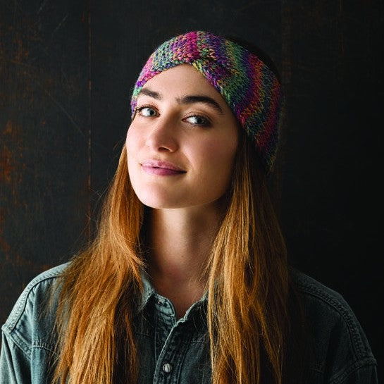 Cabled Headband Knitting Pattern in Patons Jet 12 Ply