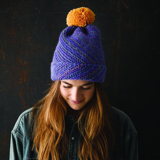 Textured Beanie Knitting Pattern in Patons Jet 12 Ply