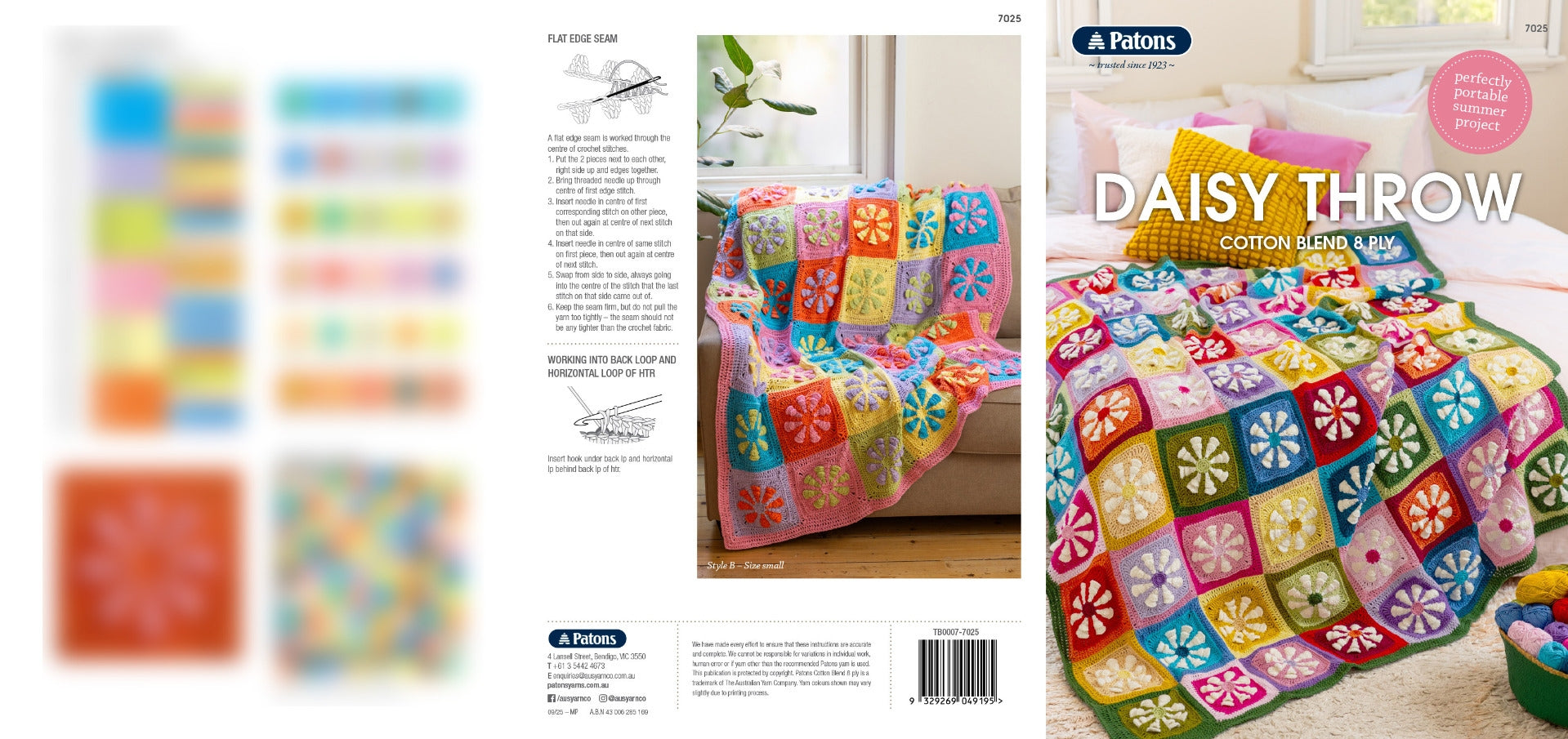 Daisy Throw inside pages