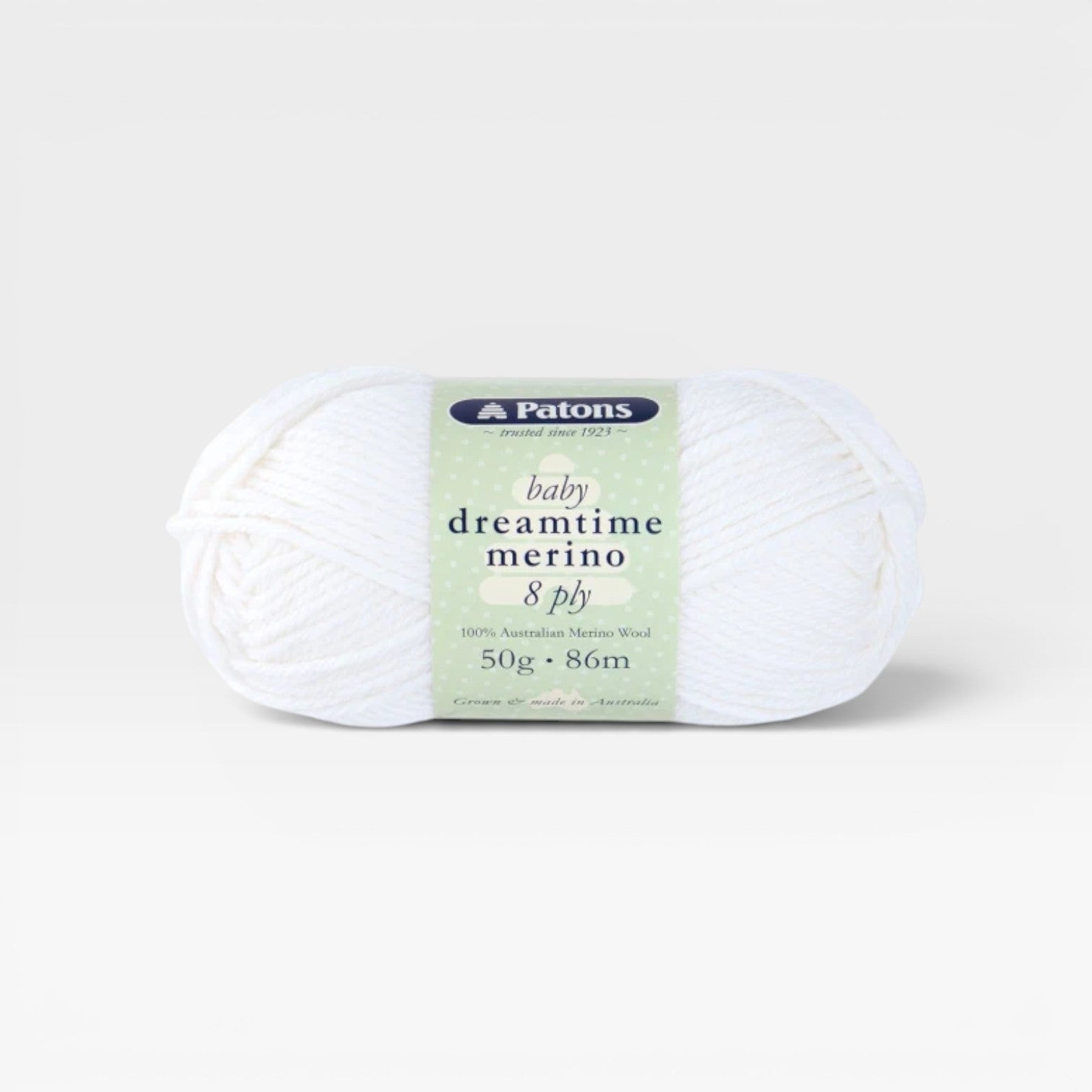 Patons Dreamtime Merino 8 ply - White