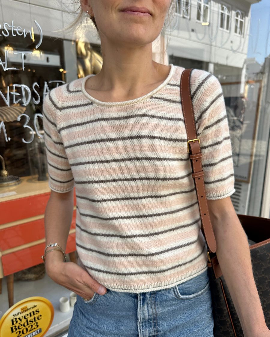 PetiteKnit Amélie Tee, knitted sample