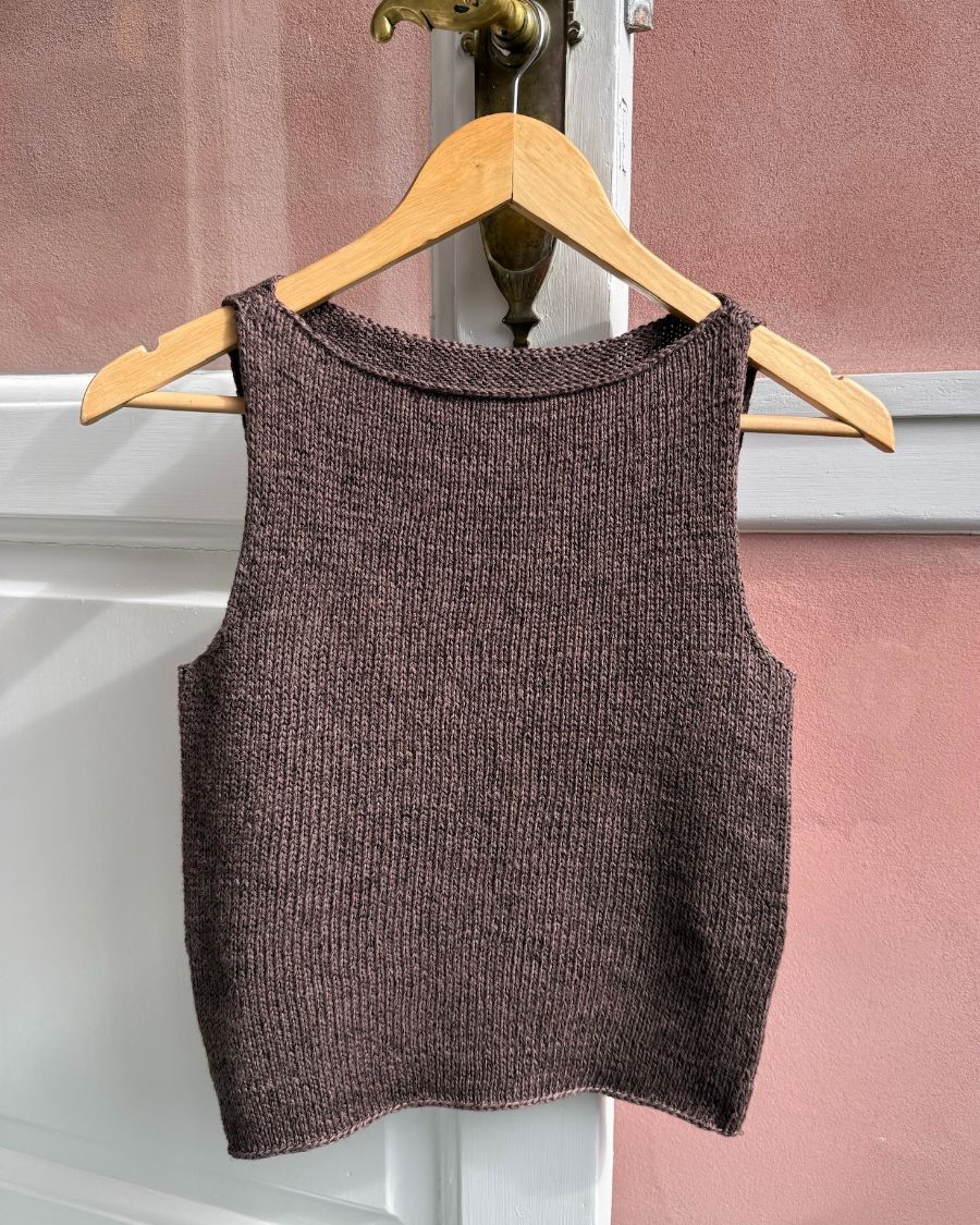 PetiteKnit Bea Top, knitted sample