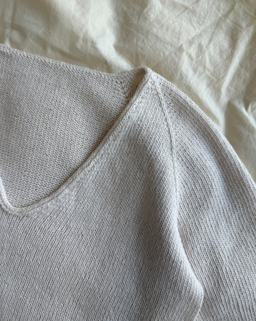 PetiteKnit Cumulus Tee, knitted sample