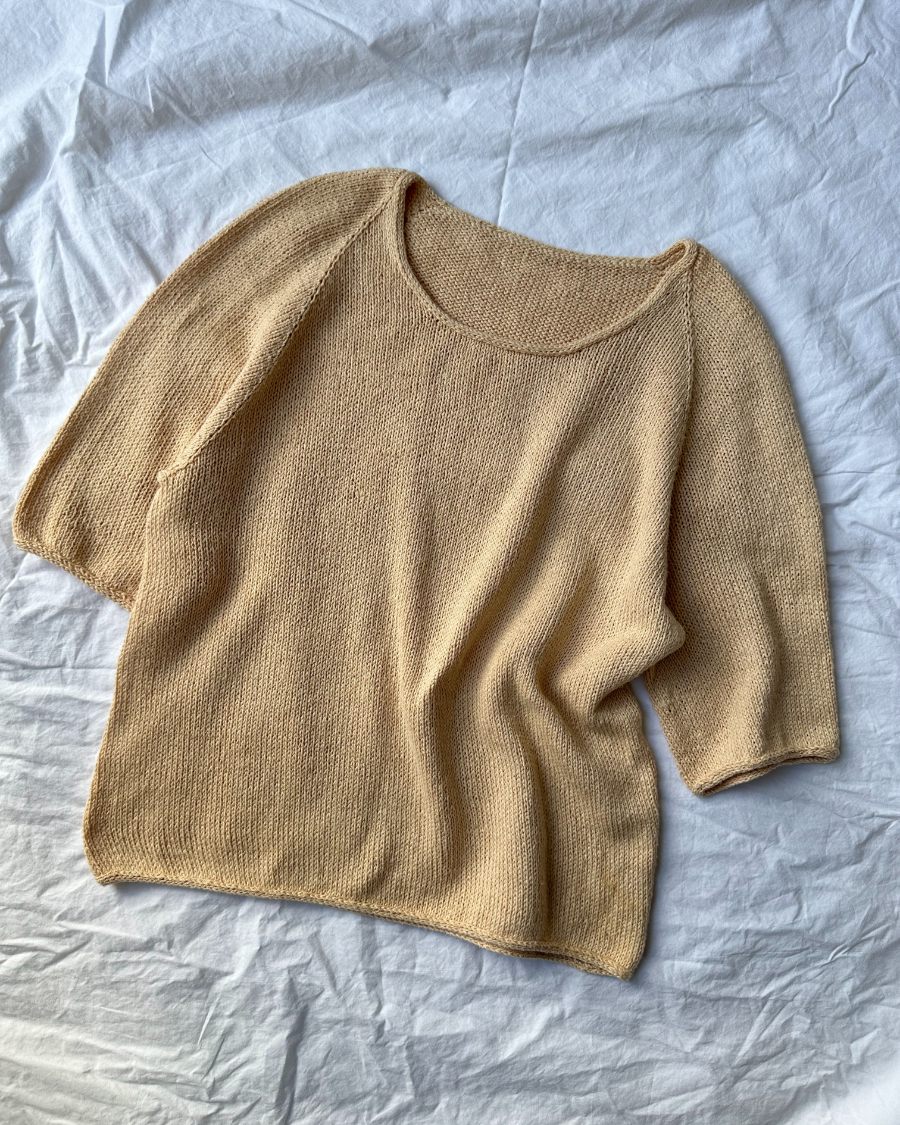 PetiteKnit Cumulus Tee O-neck, knitted sample