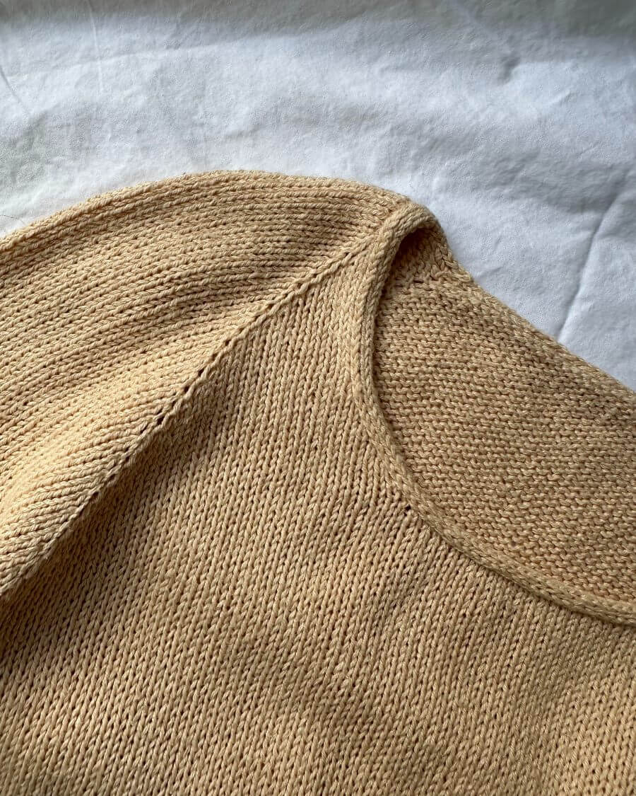 PetiteKnit Cumulus Tee O-neck, knitted sample