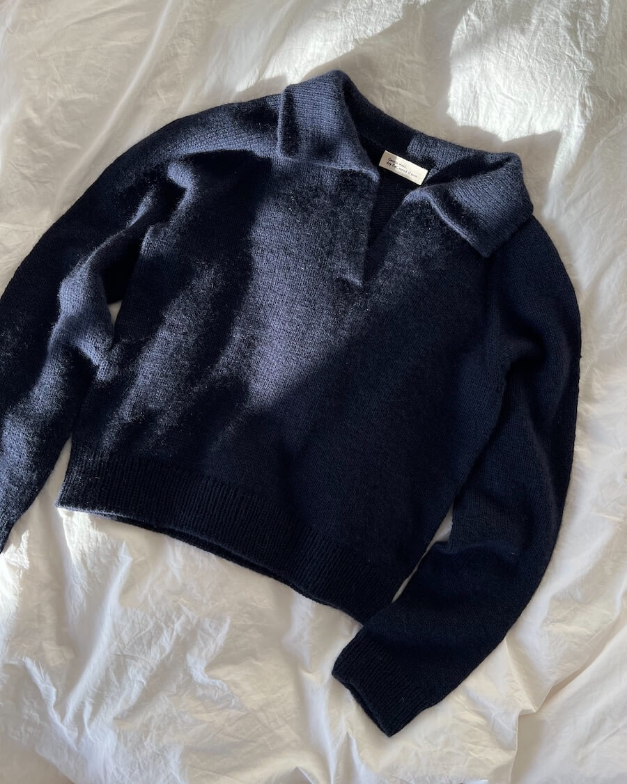 PetiteKnit Elisabeth Blouse, knitted sample