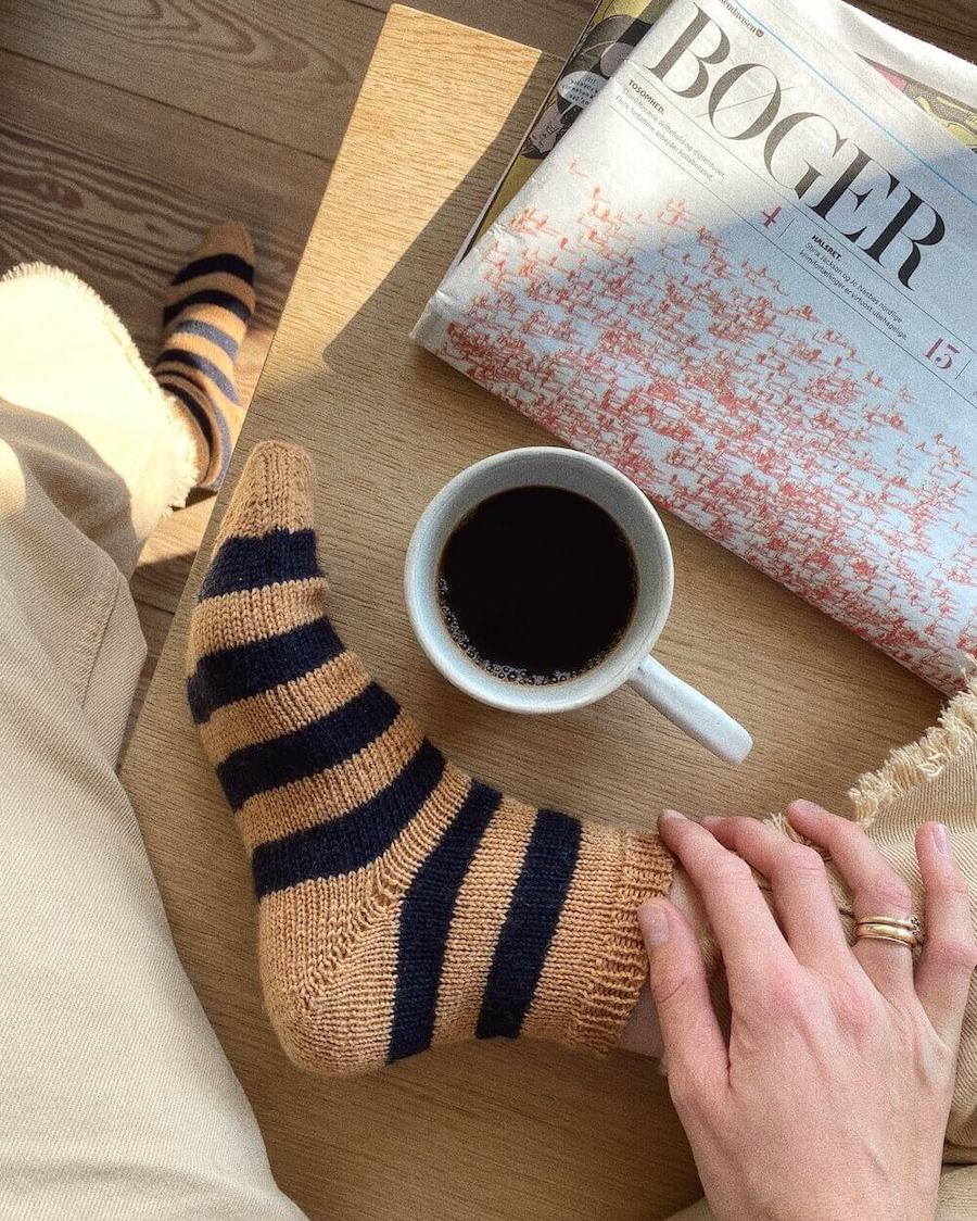 PetiteKnit Everyday Socks, knitted sample