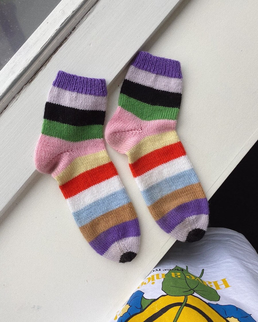 PetiteKnit Everyday Socks, knitted sample