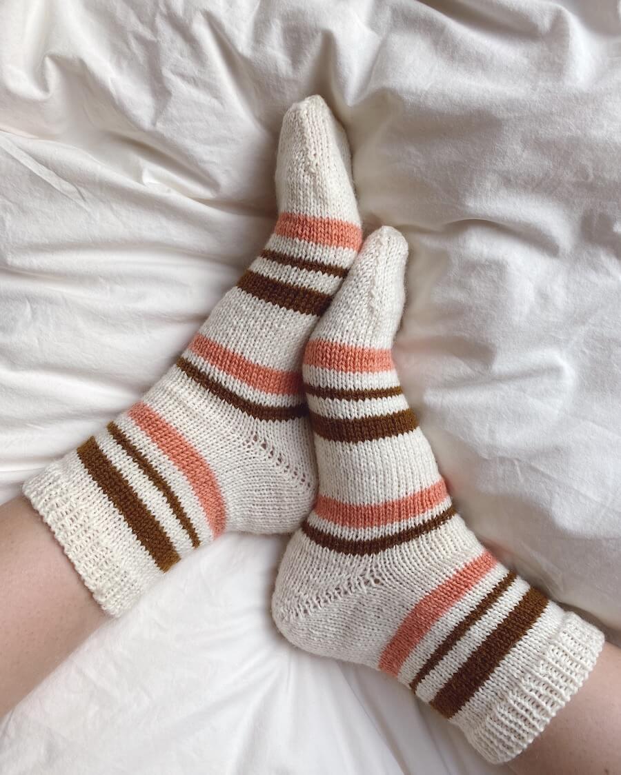 PetiteKnit Everyday Socks, knitted sample