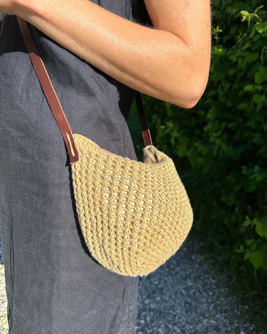 PetiteKnit Florence Bag, knitted sample