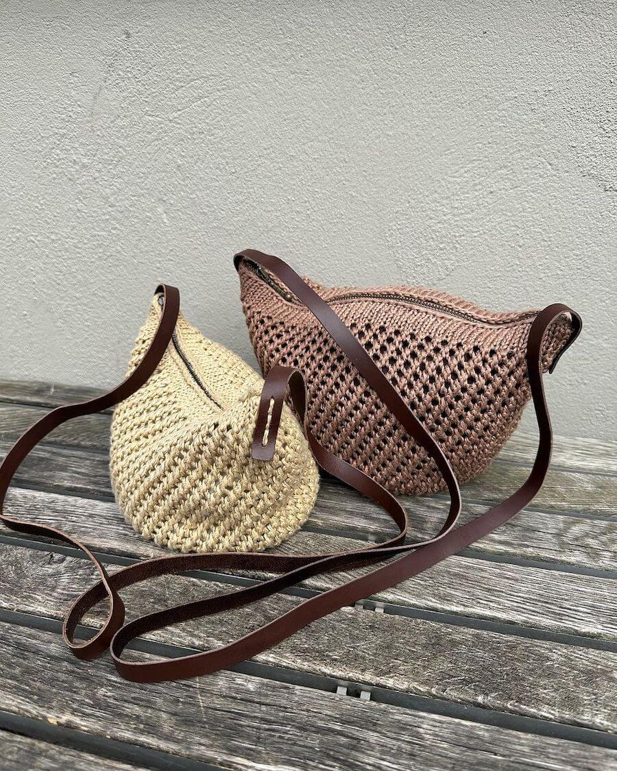 PetiteKnit Florence Bag, knitted sample