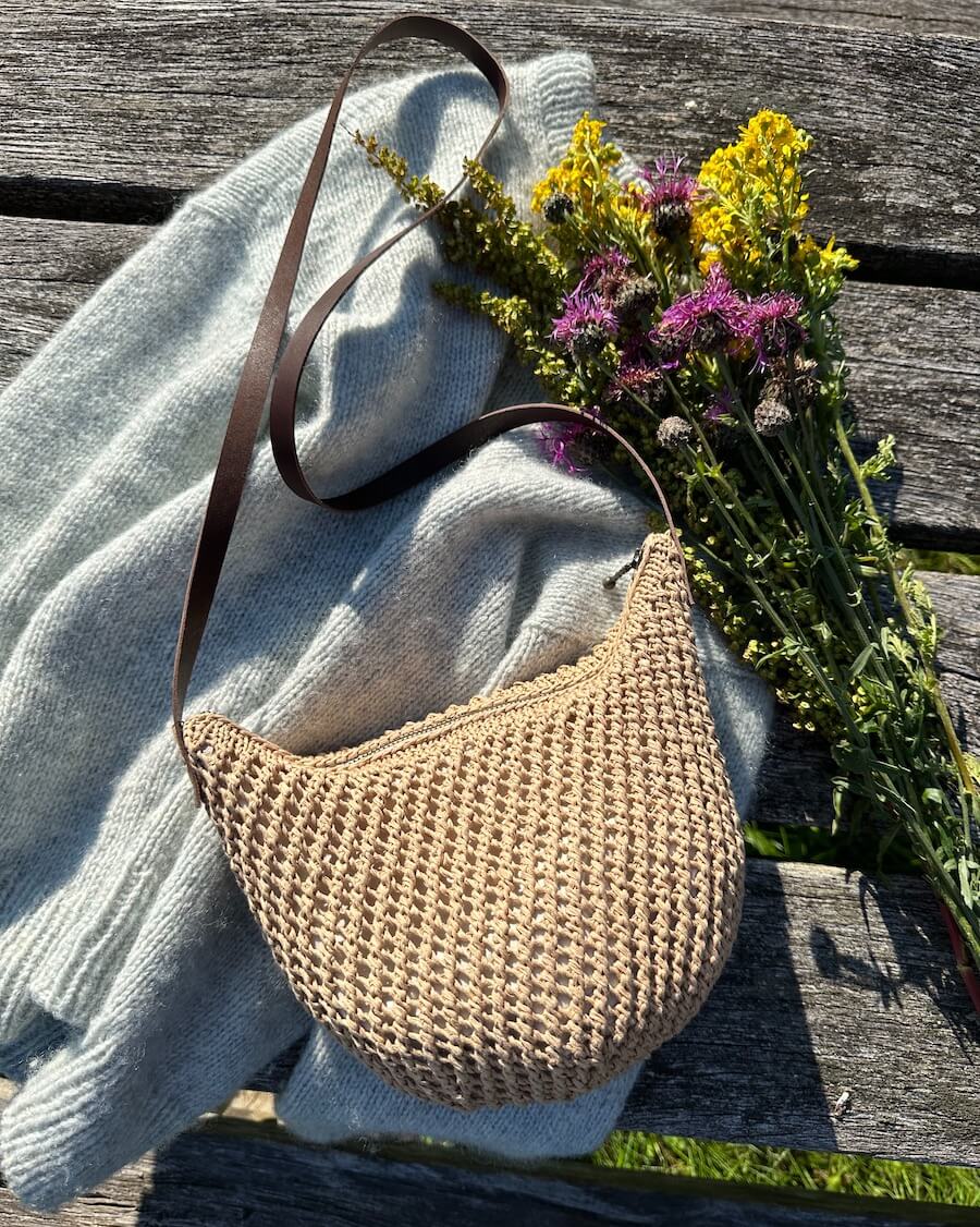 PetiteKnit Florence Bag, knitted sample