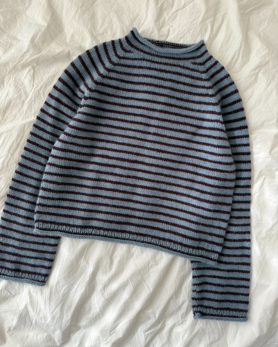 PetiteKnit Frankie Sweater, knitted sample
