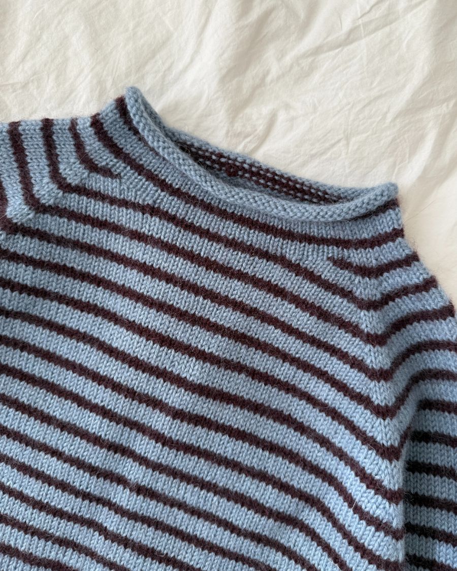 PetiteKnit Frankie Sweater, knitted sample