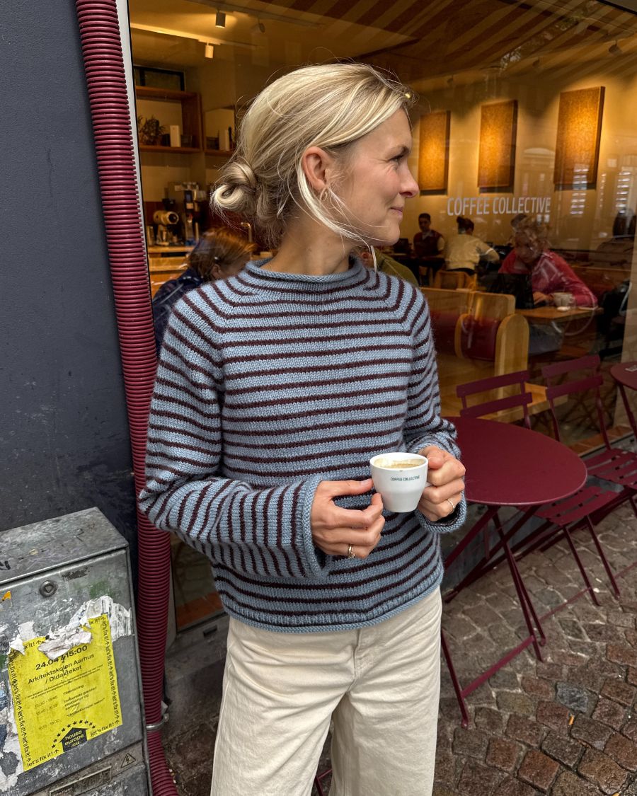 PetiteKnit Frankie Sweater, knitted sample