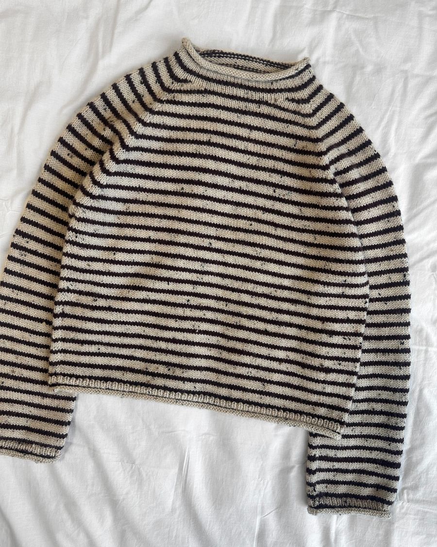 PetiteKnit Frankie Sweater, knitted sample