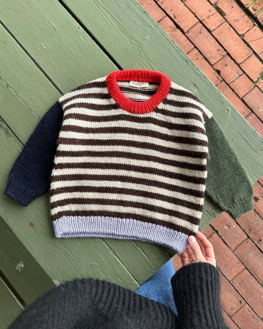 PetiteKnit Holger Sweater, knitted sample