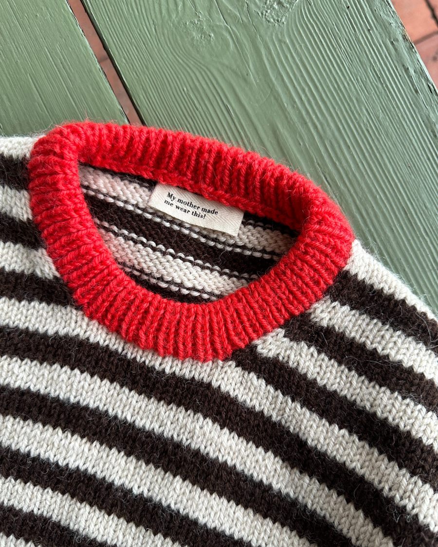PetiteKnit Holger Sweater, knitted sample