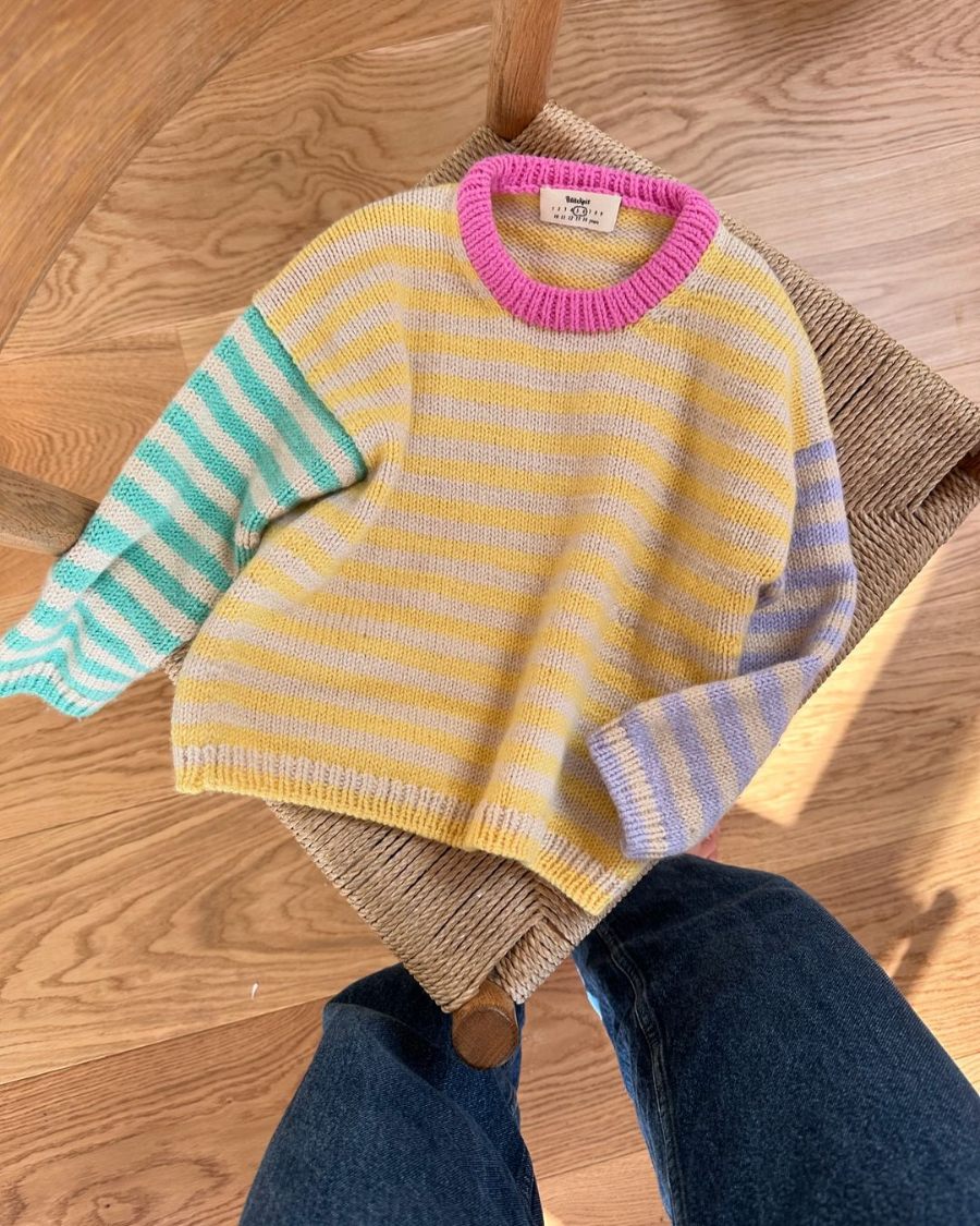 PetiteKnit Holger Sweater, knitted sample