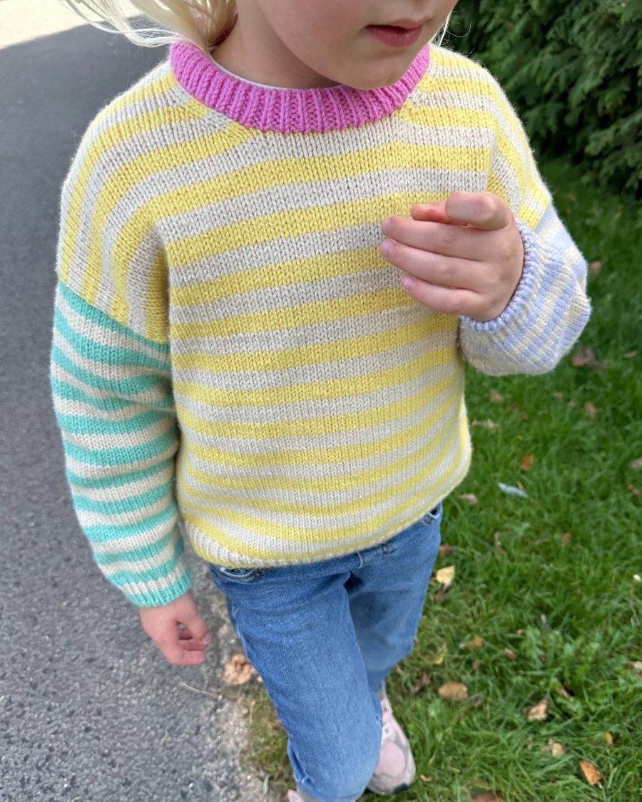 PetiteKnit Holger Sweater, knitted sample
