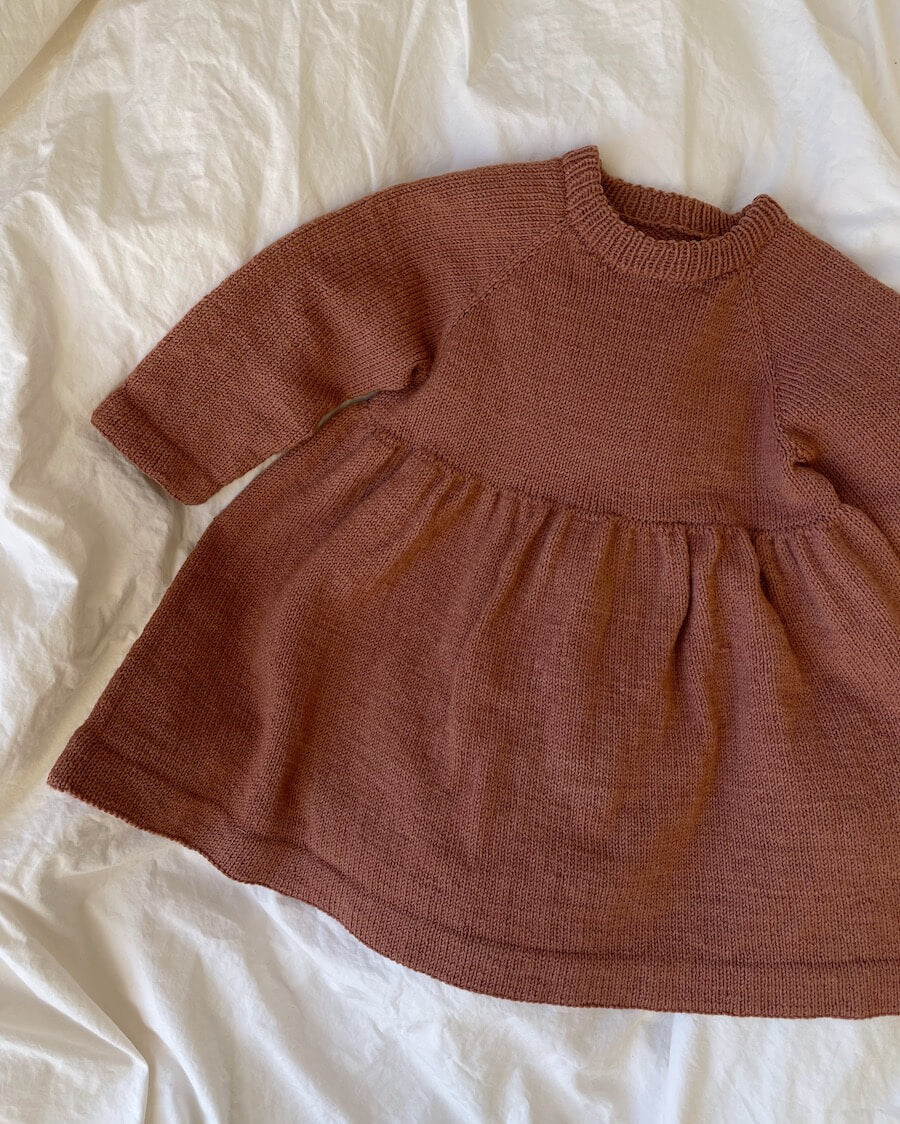 PetiteKnit Karla's Dress, knitted sample