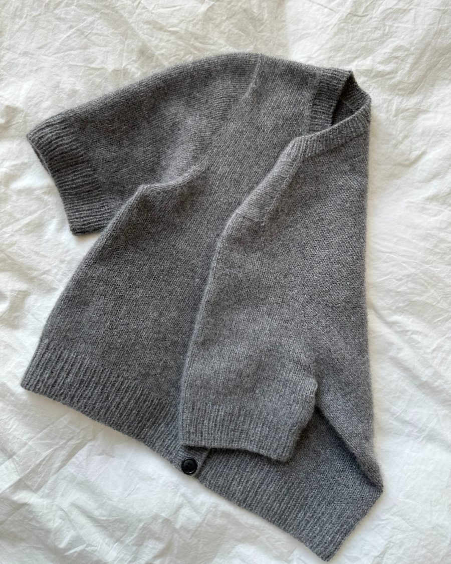 PetiteKnit Maggie Cardigan, knitted sample
