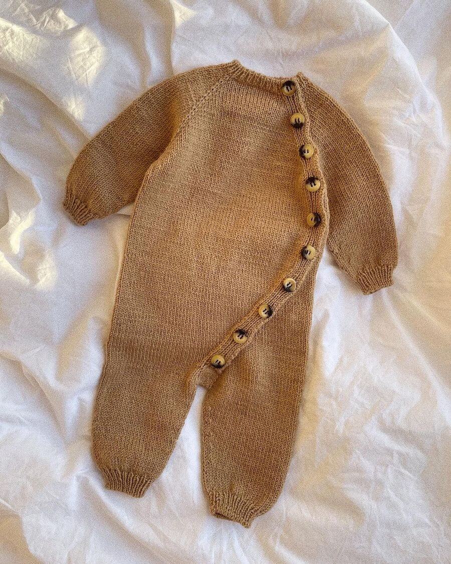 PetiteKnit Monday Suit, knitted sample