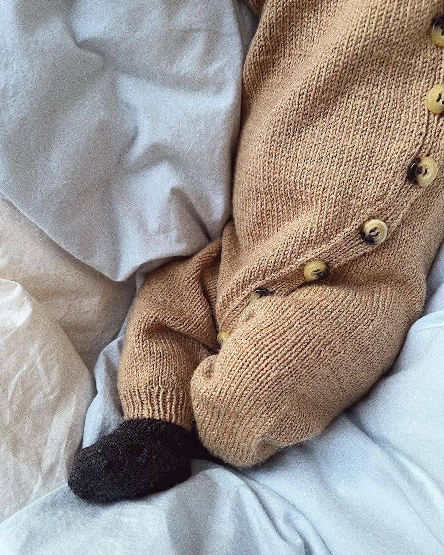 PetiteKnit Monday Suit, knitted sample