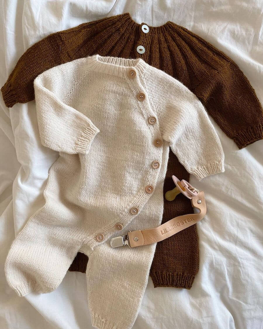 PetiteKnit Monday Suit, knitted sample