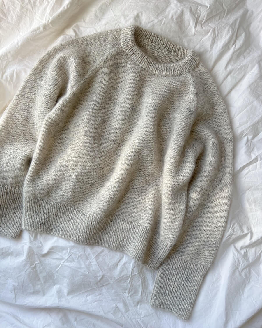 PetiteKnit Monday Sweater, knitted sample