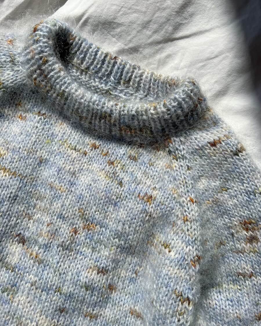 PetiteKnit Monday Sweater Junior, knitted sample