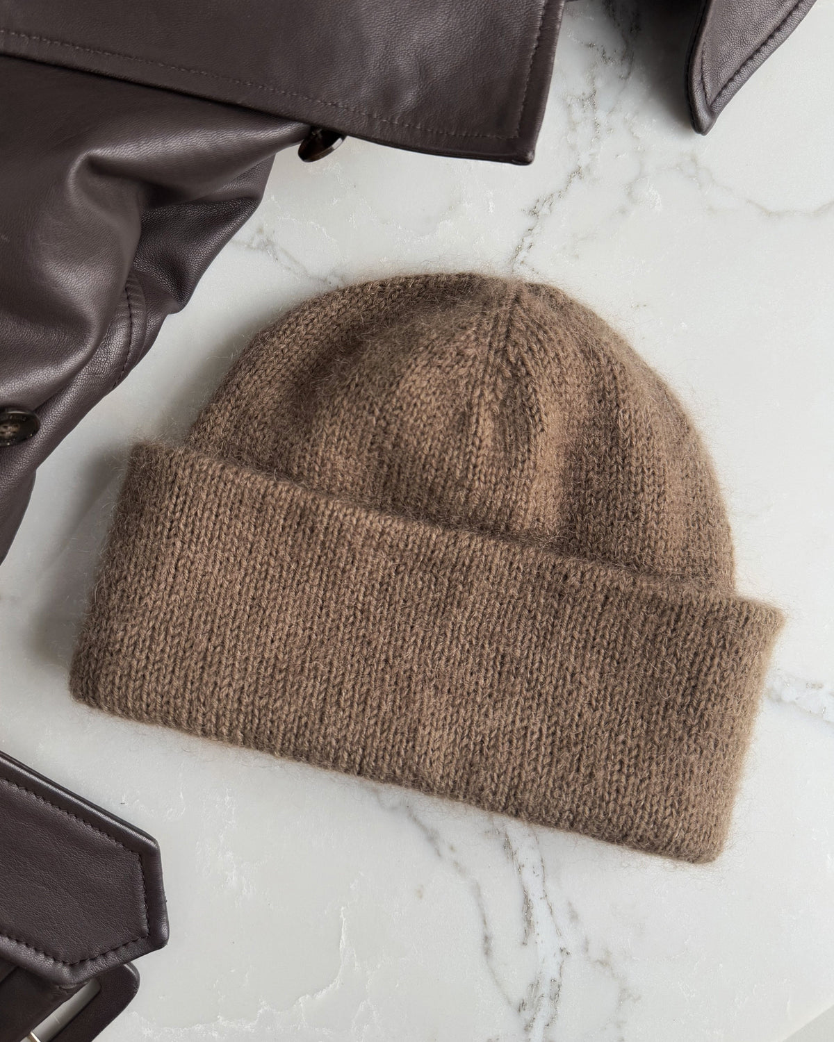 PetiteKnit Oslo Hat, knitted sample