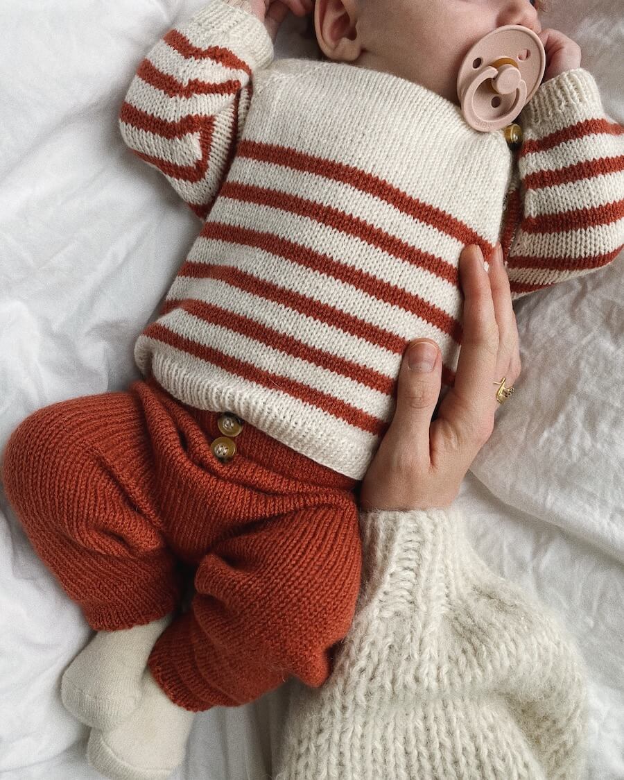 PetiteKnit Seaside Set, knitted sample