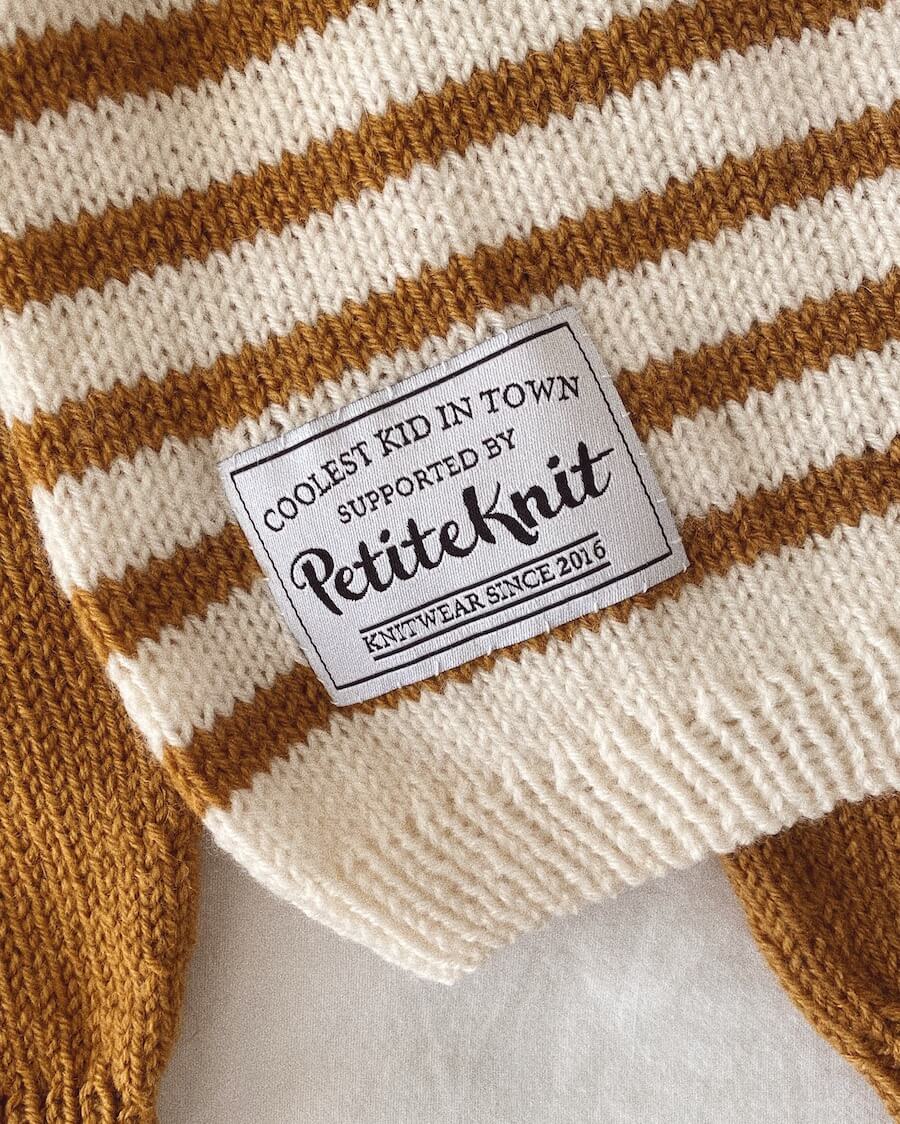 PetiteKnit Seaside Set, knitted sample