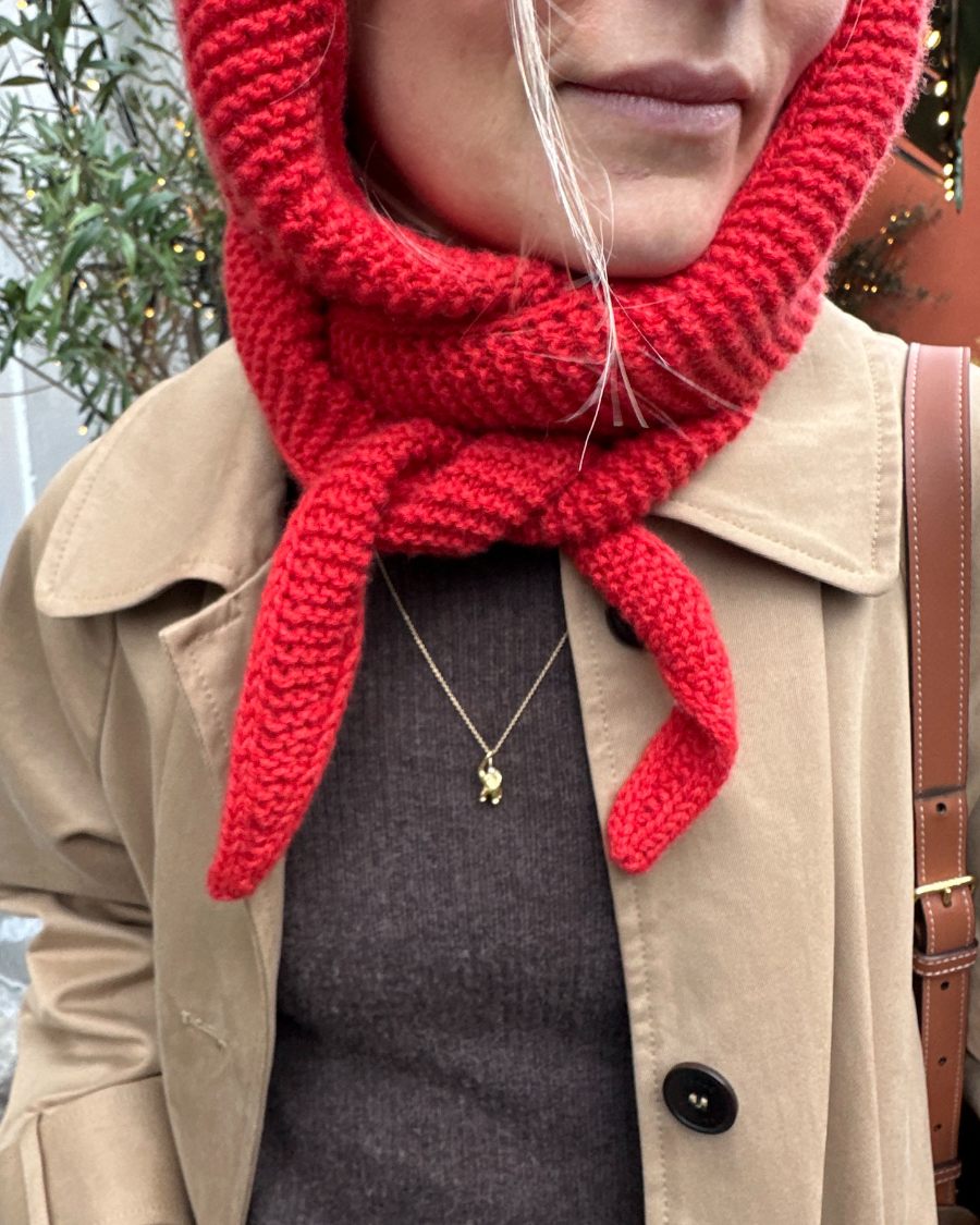 PetiteKnit Sophie Hood, knitted sample