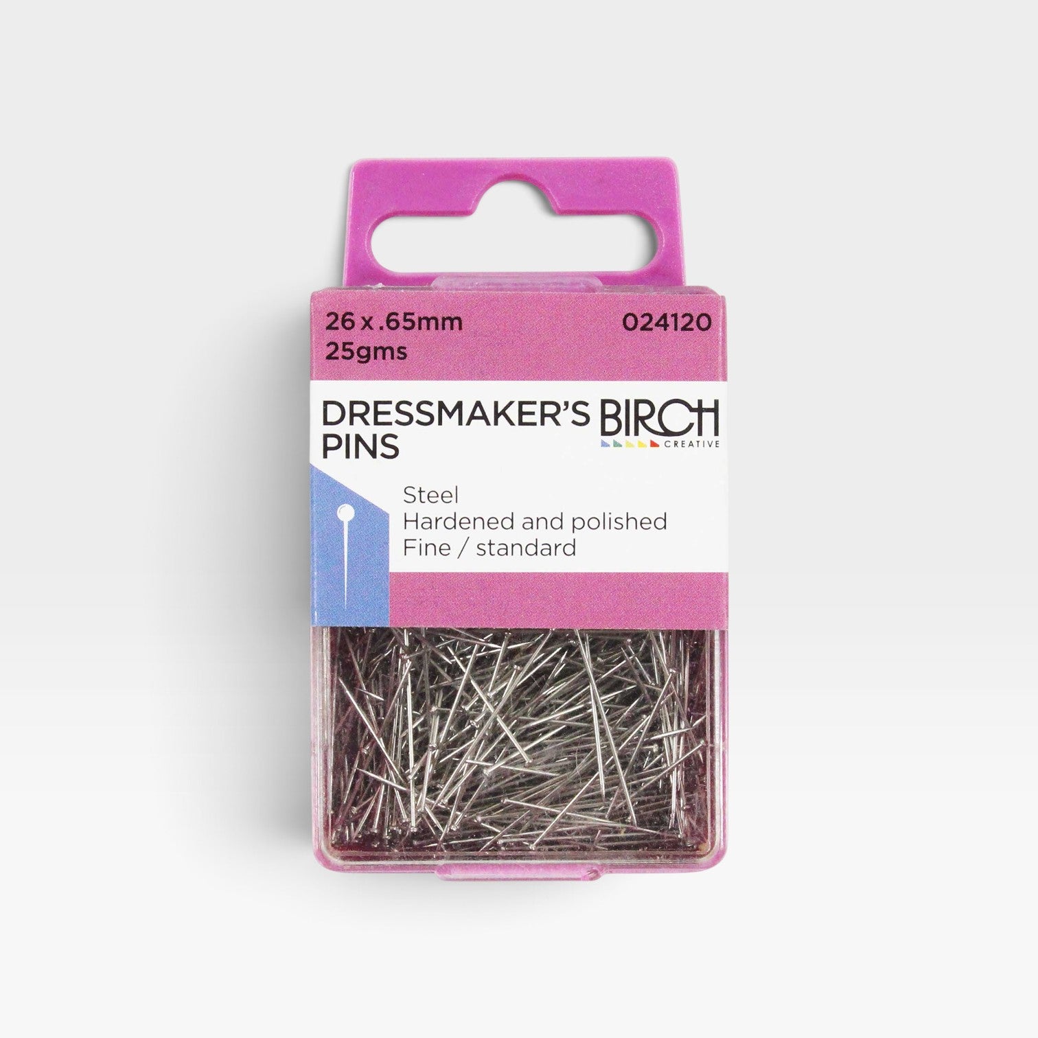 Dressmaker's Pins 26 x 0.65mm