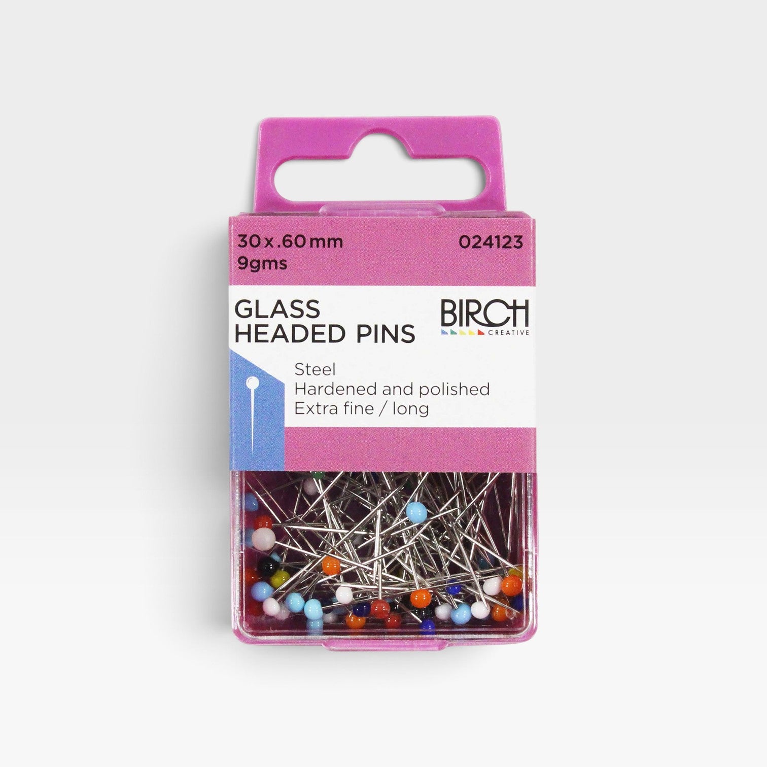 Pins Glass Headed 30 x 0.60mm