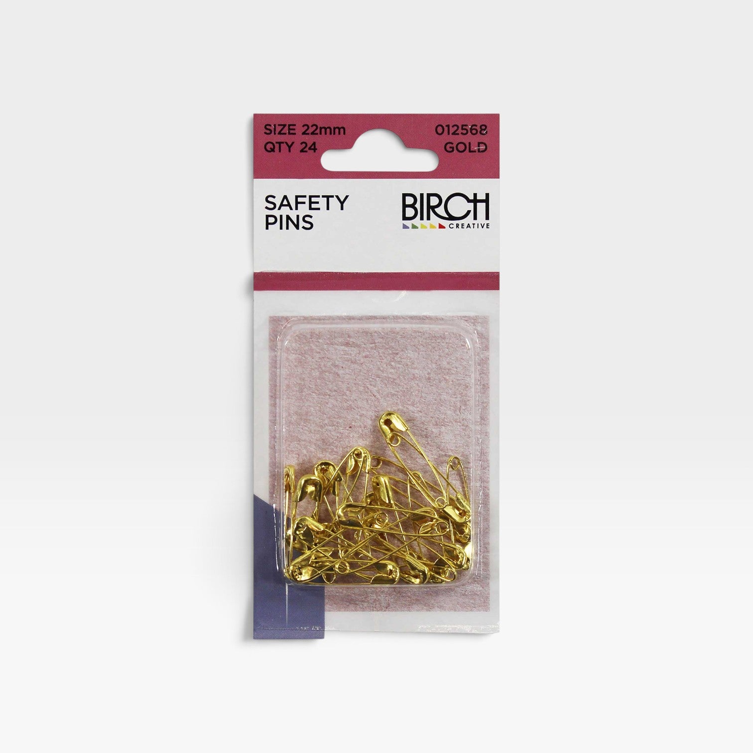 Safety Pins Gold 24 x 22mm
