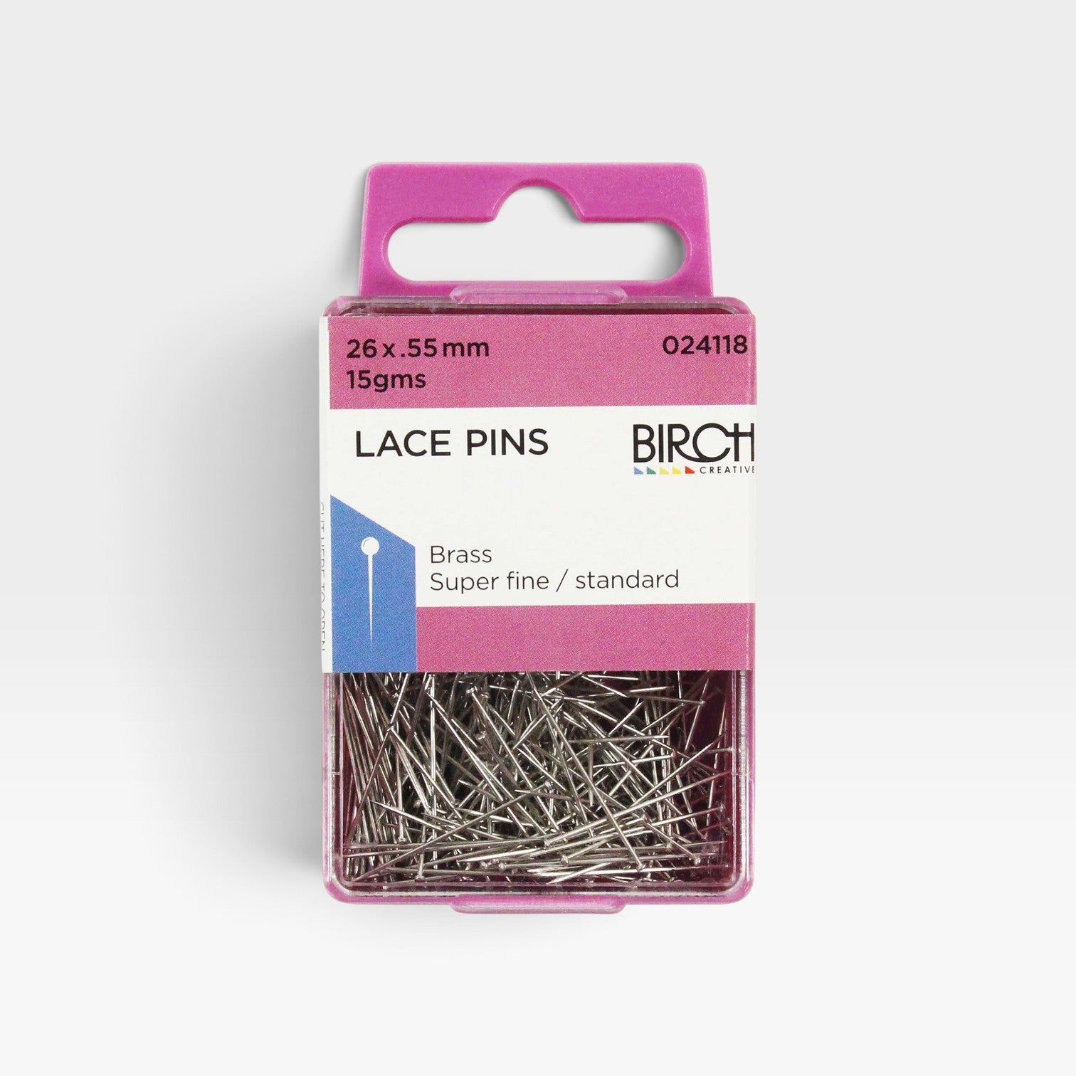 Lace Pins Brass 26 x 0.55mm