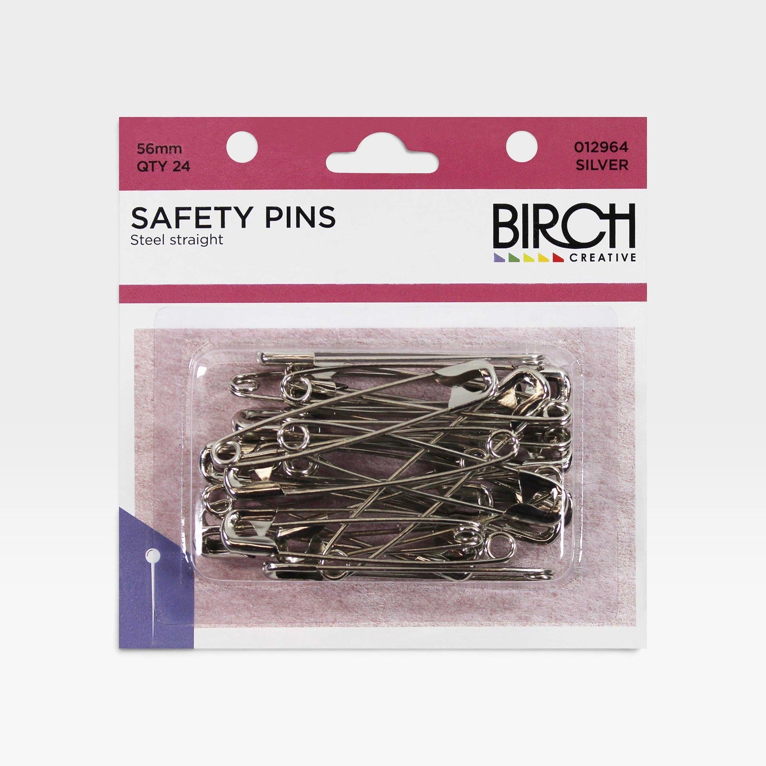 Safety Pins Steel 24 x 56mm