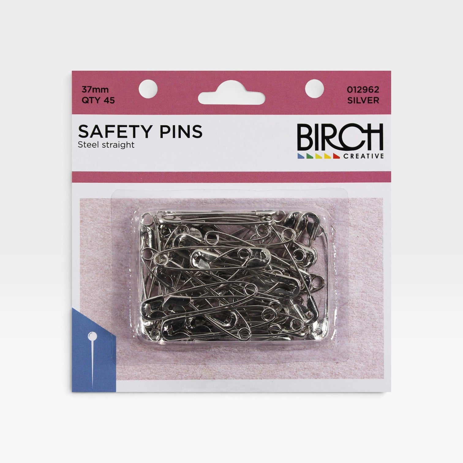 Safety Pins Steel 45 x 37mm