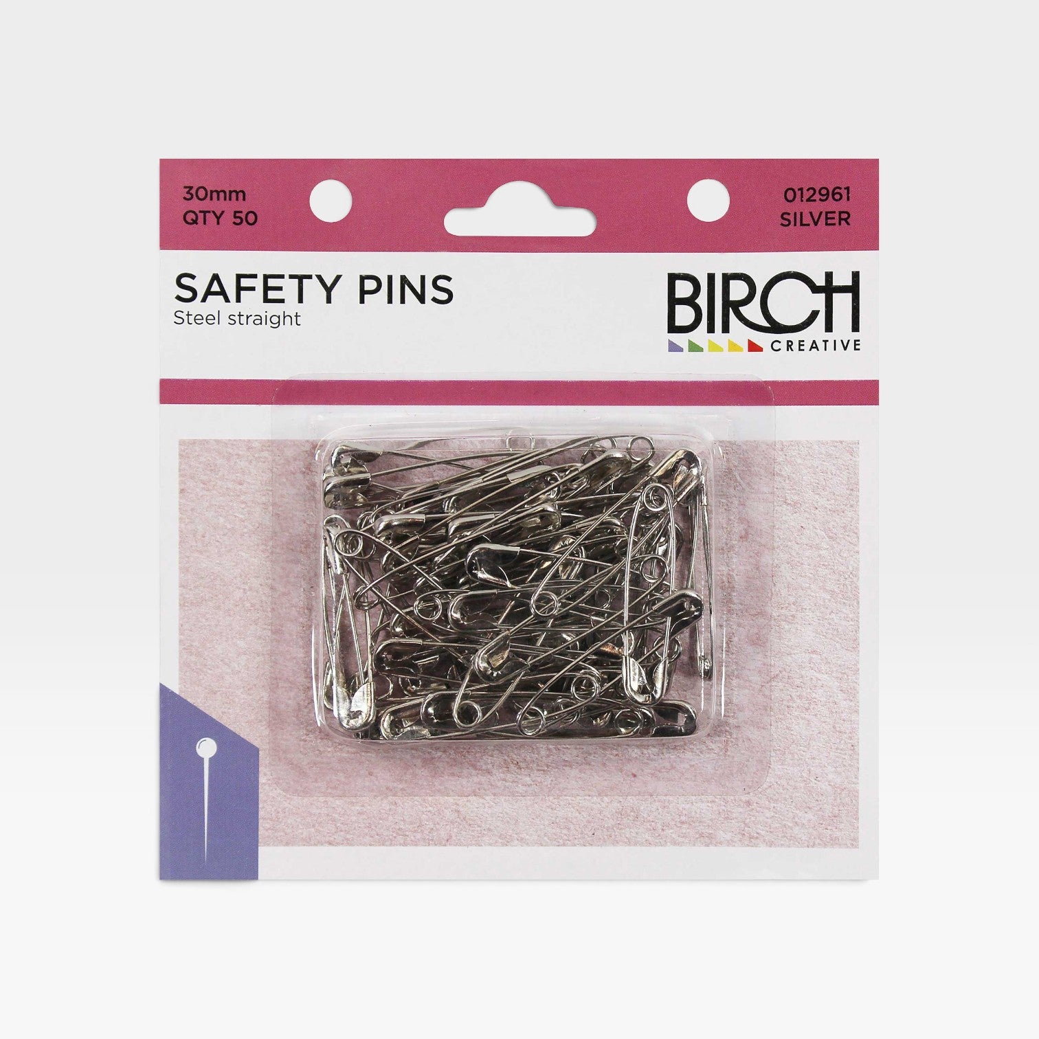 Safety Pins Steel 50 x 30mm