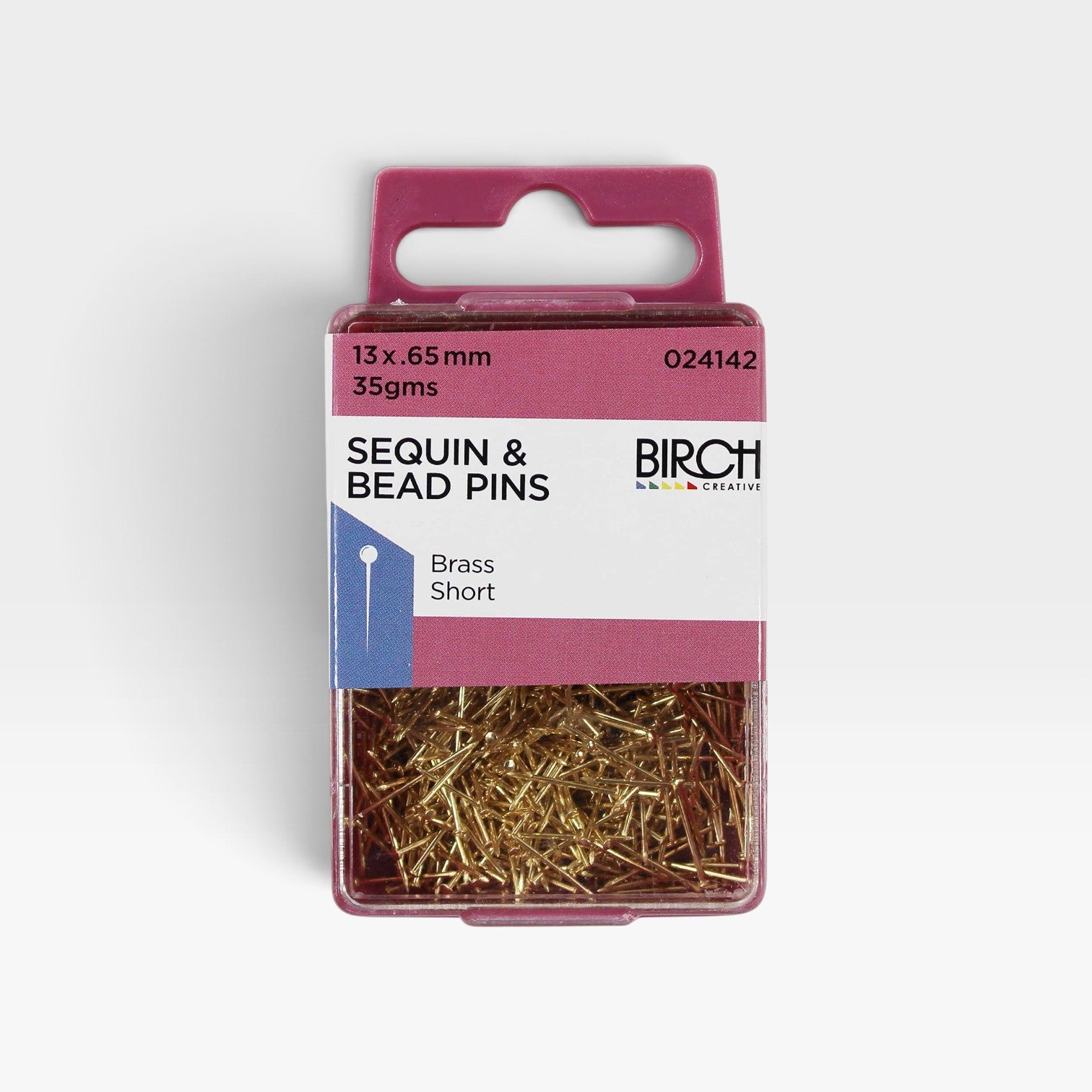 Sequin & Bead Brass Pins 13 x 0.65mm