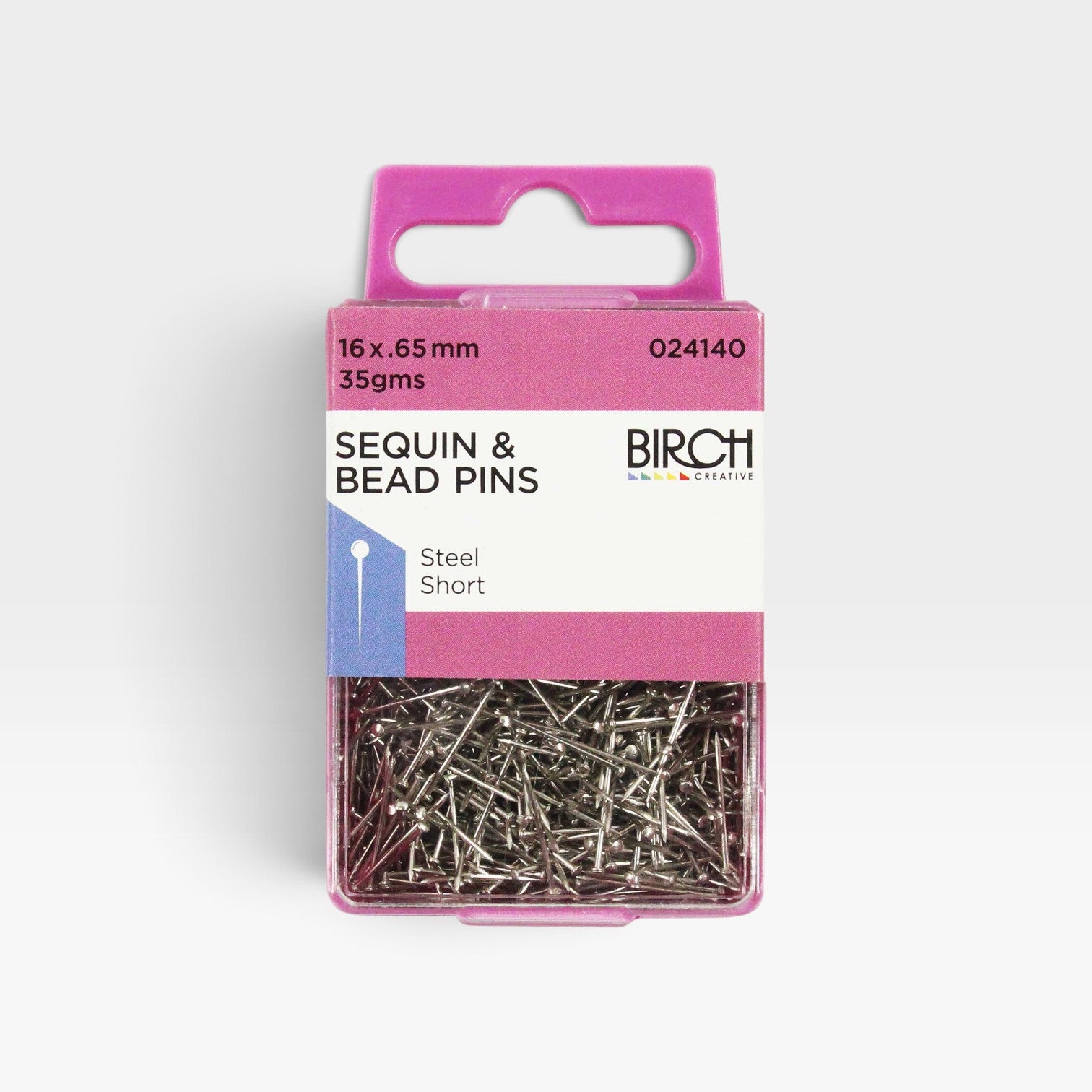 Sequin & Bead Steel Pins 16 x 0.65mm