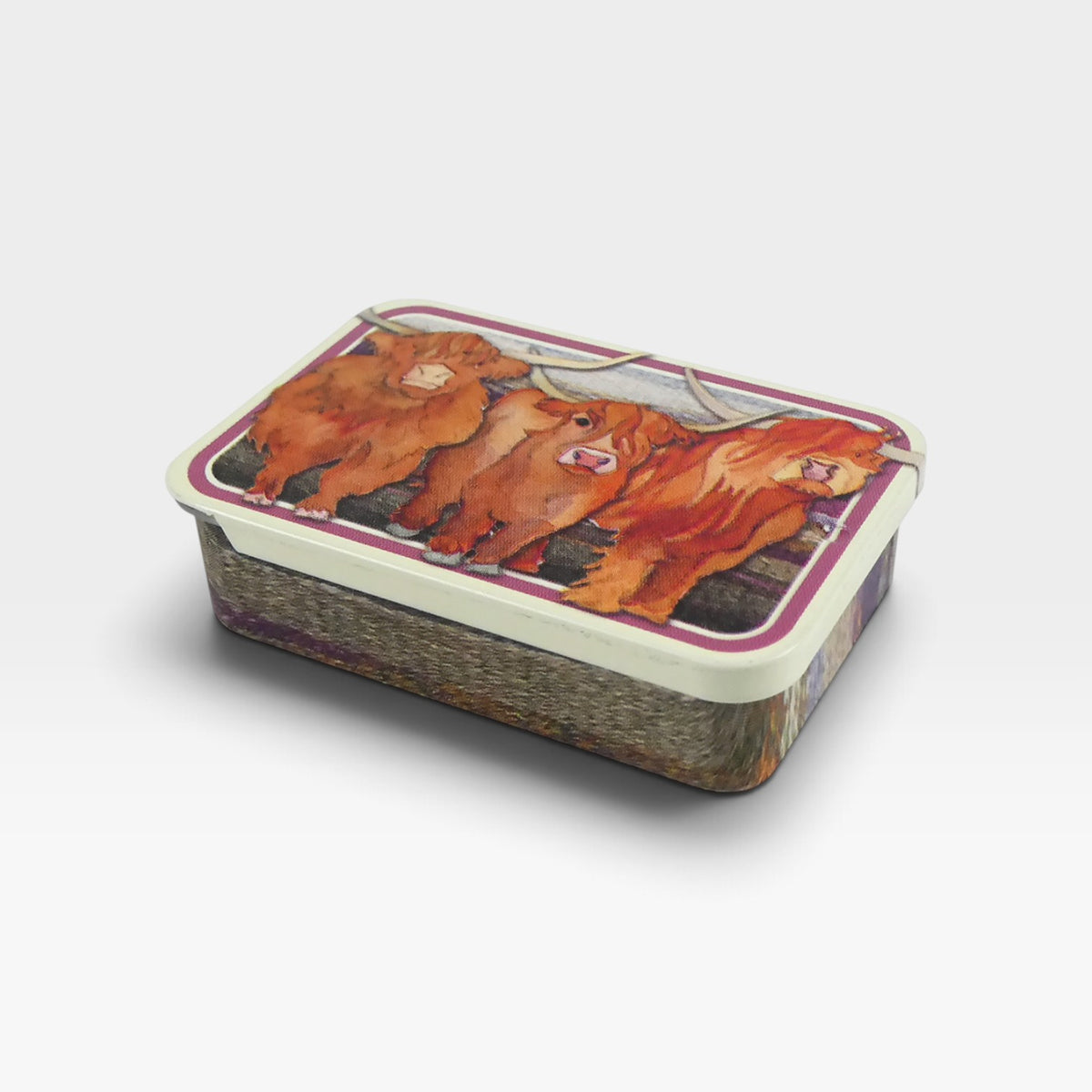 Emma Ball Pocket Tin Highland Cow