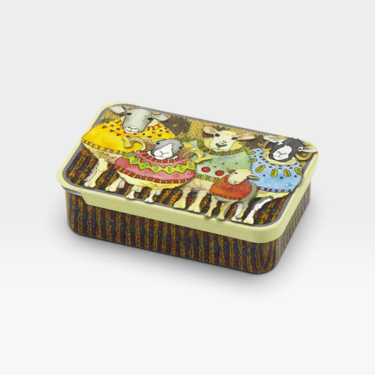 Emma Ball Pocket Tin Sheep in Sweaters