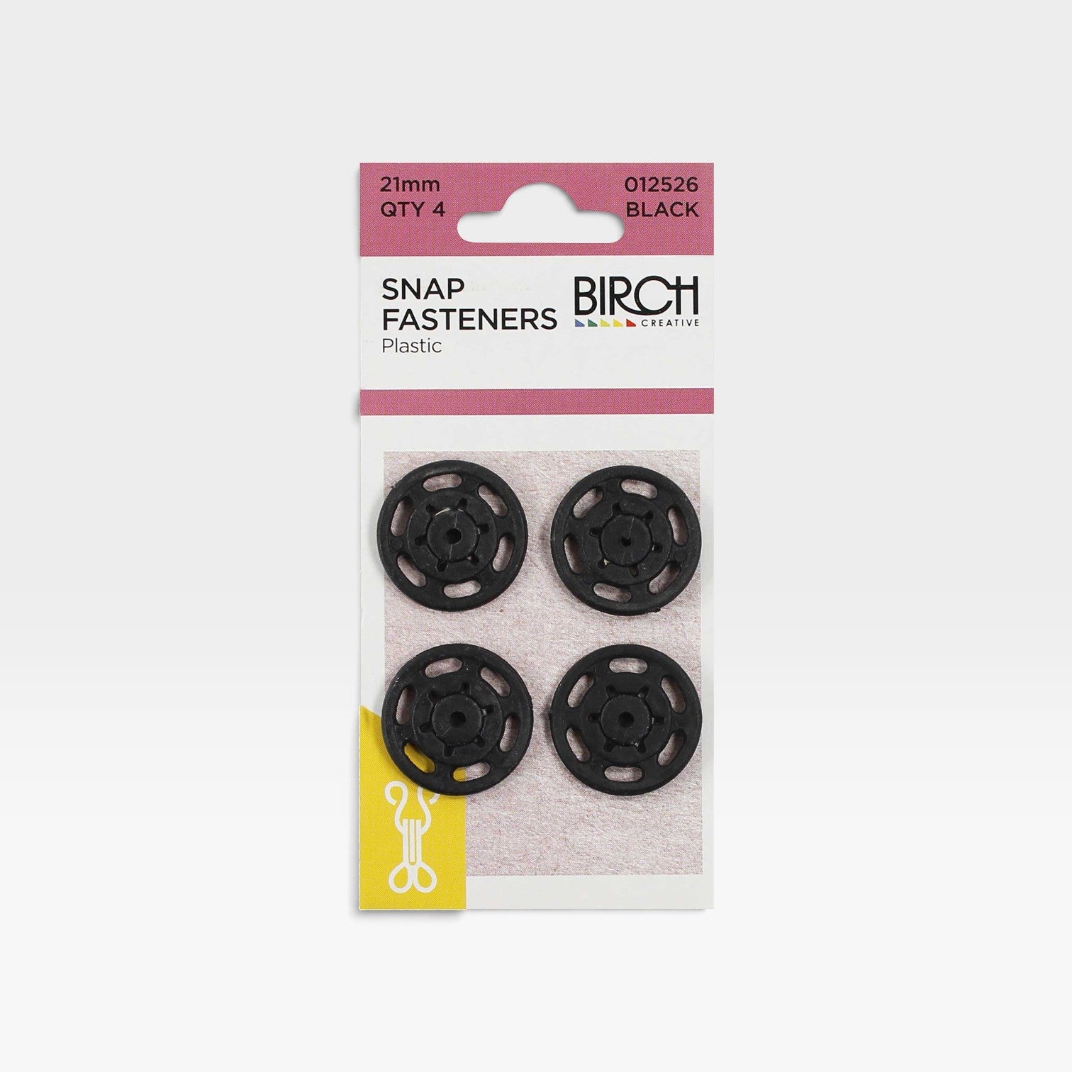 Snap Fasteners Plastic 4 x 21mm